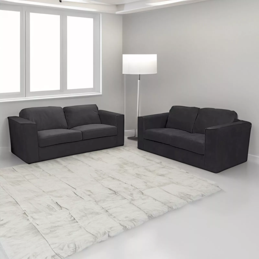 Hudson 3 & 2 Seater Sofa with fixed back cushion