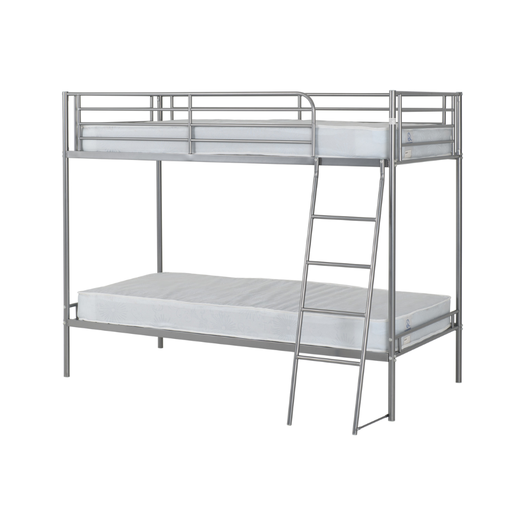 Brandon Metal Frame Bunk Bed Single 3ft with Ladder