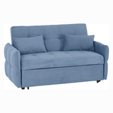 Chelsea Sofa Bed Silver Grey & Blue