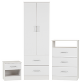 POLAR White 3 Piece Bedroom Set