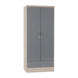 Nevada 2 Door 1 Drawer Wardrobe