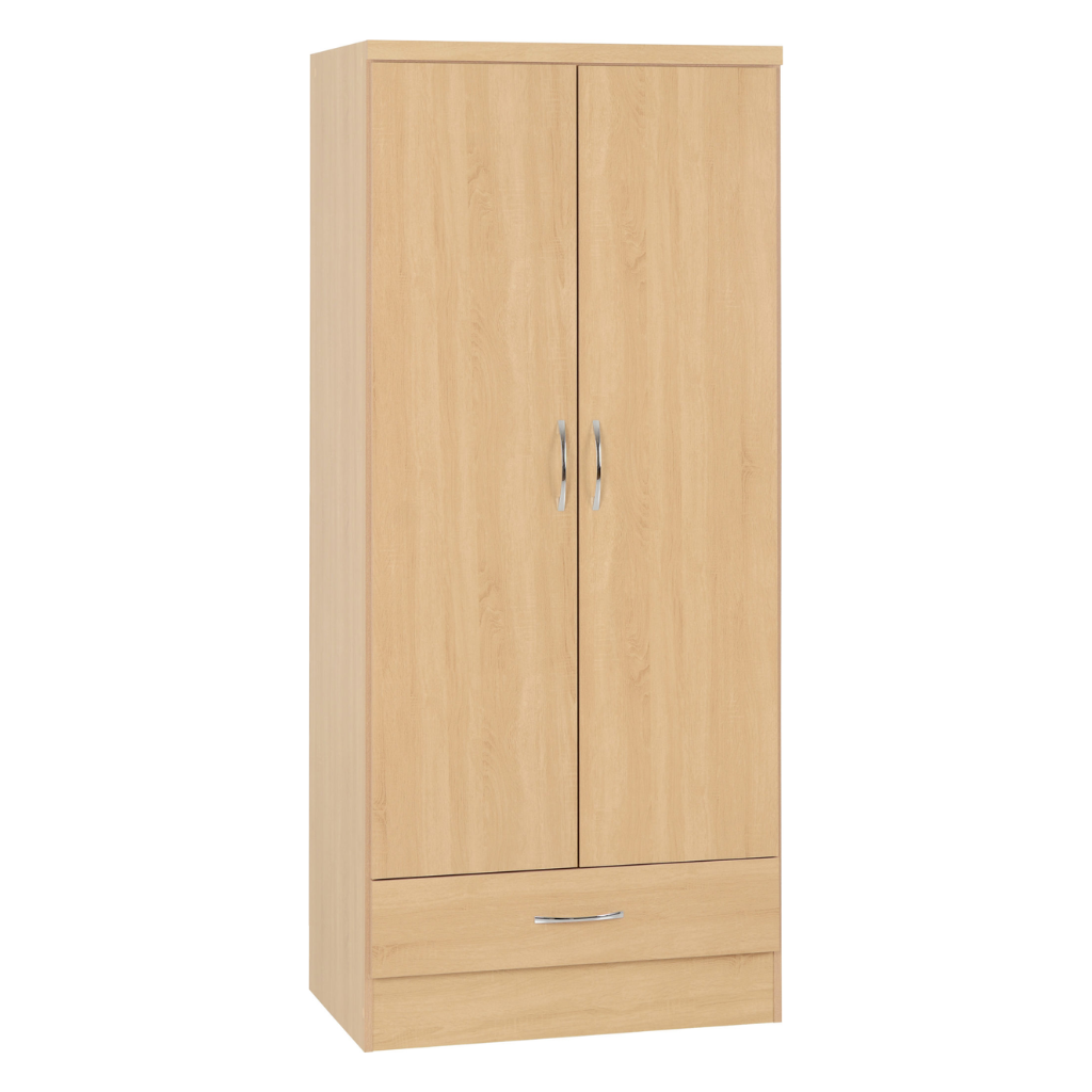 Nevada 2 Door 1 Drawer Wardrobe