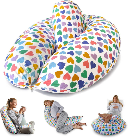Bambi Multi Functional 2-IN-1  Pregnancy Pillow Multicolour Design