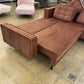 Rust Upholstered Sofa Bed