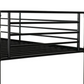 Brandon Black Metal Frame Bunk Bed Single 3ft with Ladder