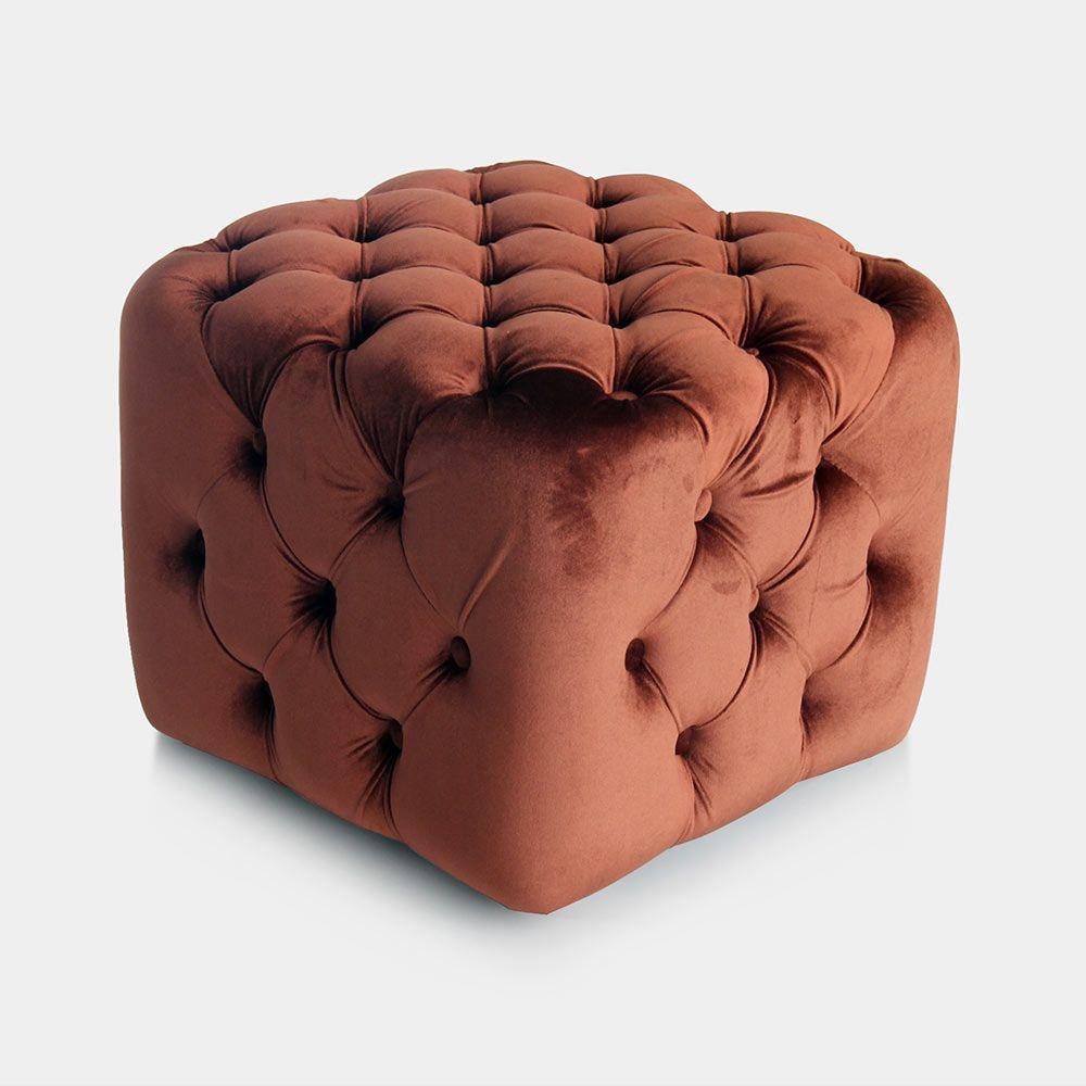 Clay button footstool