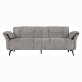 Amalfi 3 Seater Sofa Champagne Fabric And Grey Fabric