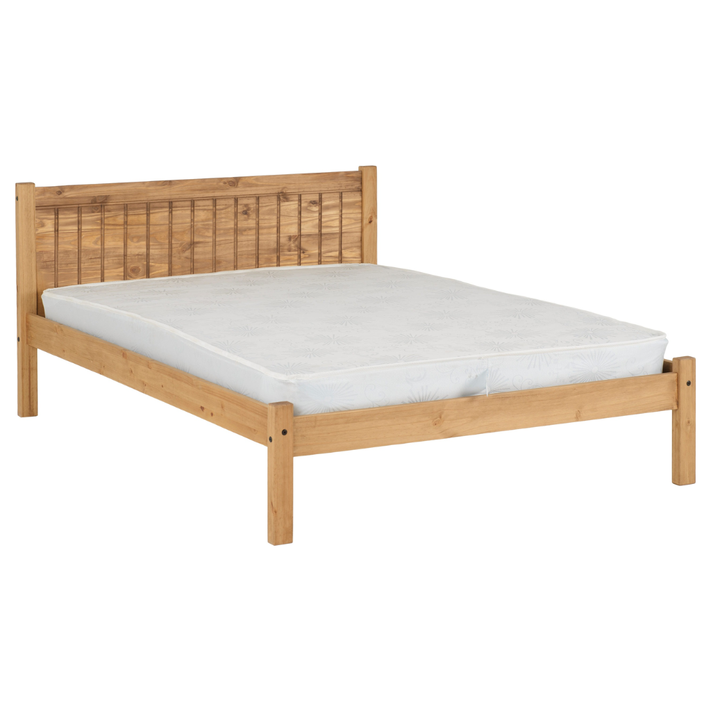 Maya Bed Distressed Waxed Pine
