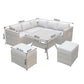 Alison 7 Seater Corner Rattan Sofa Set