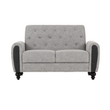 Chester 3+2 Sofa Suite Light Grey Fabric