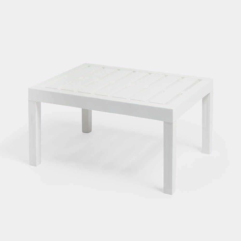 White & Grey Garden Sofa Set with Table