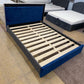 Double Navy Blue & Grey Bed
