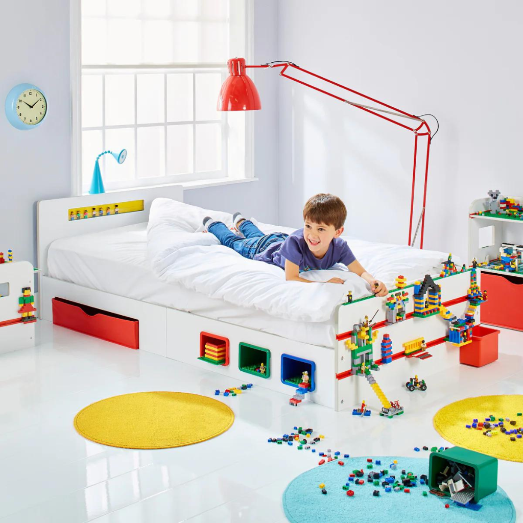 Lego bed with slide best sale