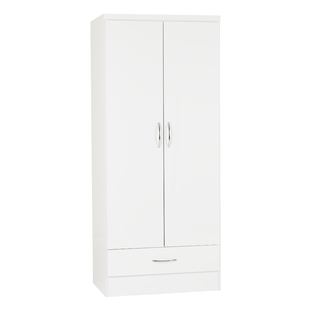 Nevada 2 Door 1 Drawer Wardrobe