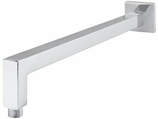 Stainless Steel Chrome Effect Wall Shower Arm Square