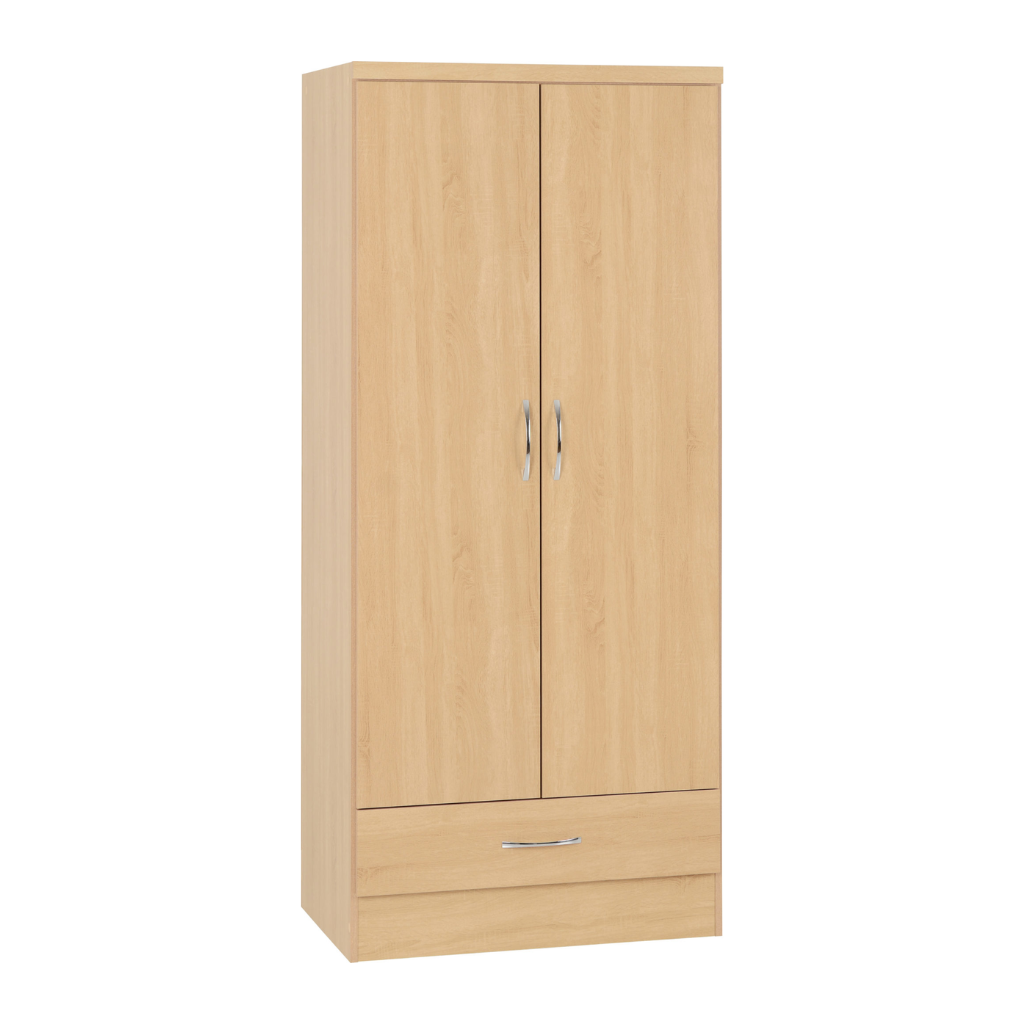 Nevada 2 Door 1 Drawer Wardrobe