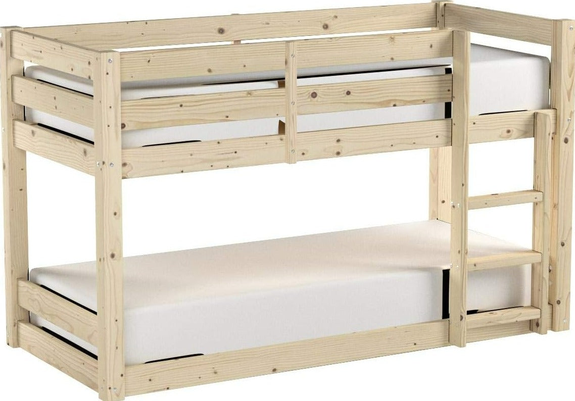 Stockton Pine Low 3ft Bunk Bed