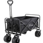 Foldable Garden Cart Wagon Truck with Wheels & Lock for Camping Beach Festival