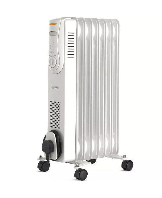 7 Fin Oil Filled Radiator - White