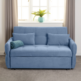 Chelsea Sofa Bed Silver Grey & Blue