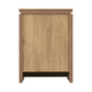 Charles 3 Drawer Bedside Chest in Oak Effect Veneer Walnut Trim