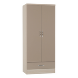 Nevada 2 Door 1 Drawer Wardrobe