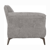 Amalfi 3 Seater Sofa Champagne Fabric And Grey Fabric