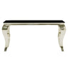 Louis Chrome Console Table
