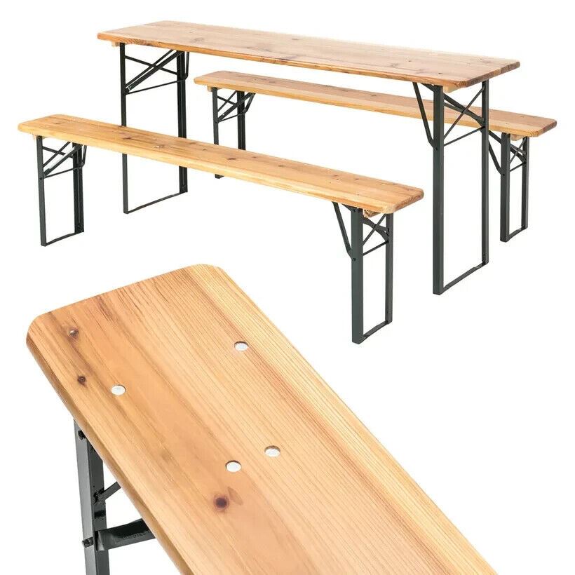 Folding picnic table set