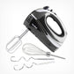 300W 5 Speed Hand Mixer - Black Professional Kitchen Appliance
