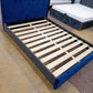 Double Navy Blue & Grey Bed