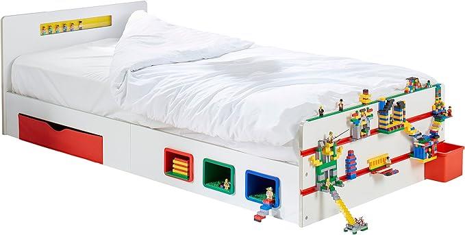 Kids Lego Single Bed Frame With Storage Ex Display