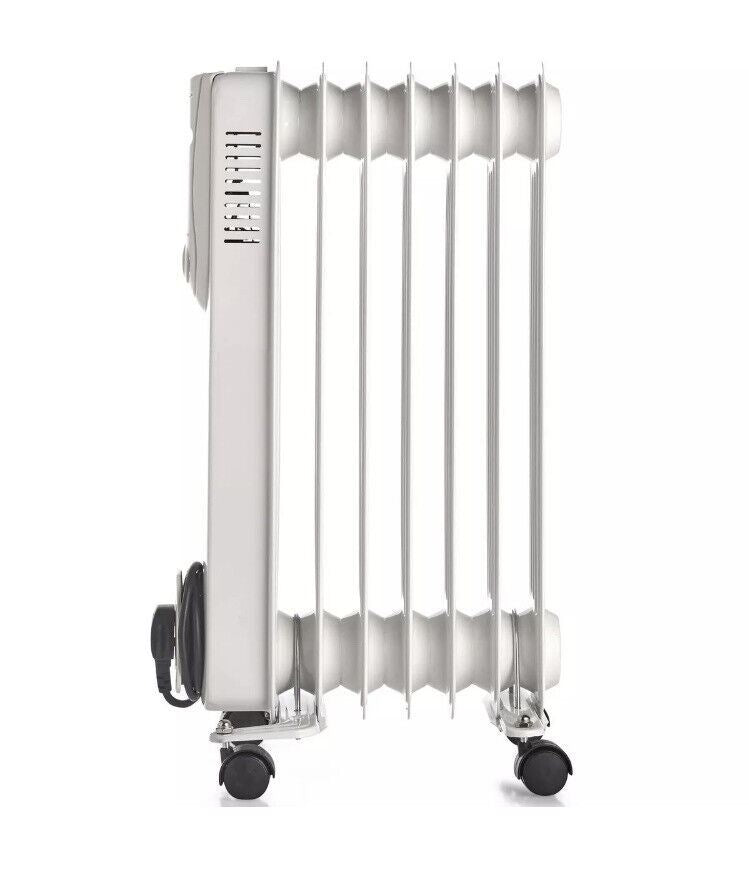 7 Fin Oil Filled Radiator - White