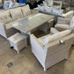 7 Seater Cream Rattan Garden Sofa Set