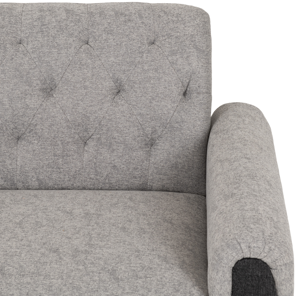 Chester 3+2 Sofa Suite Light Grey Fabric