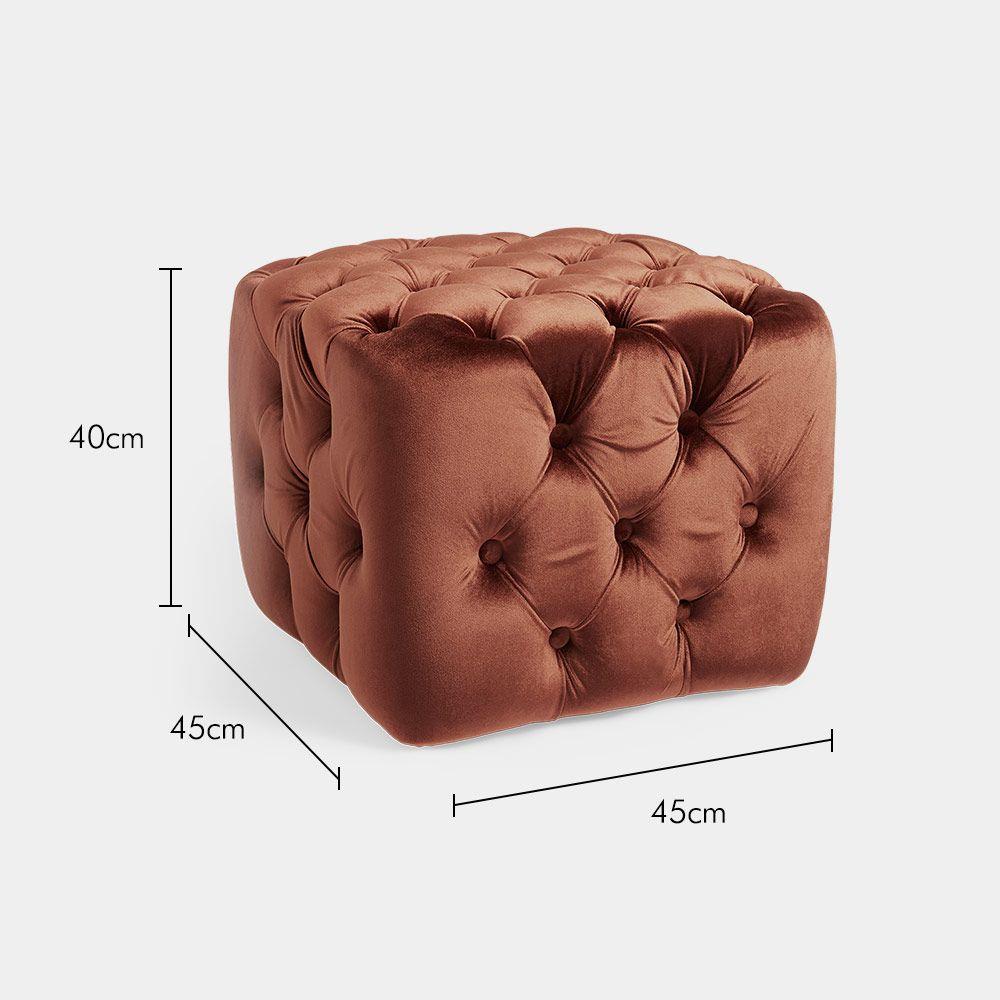 Clay button footstool