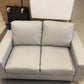 Light Grey Faux Leather 2 Seater (See Description)