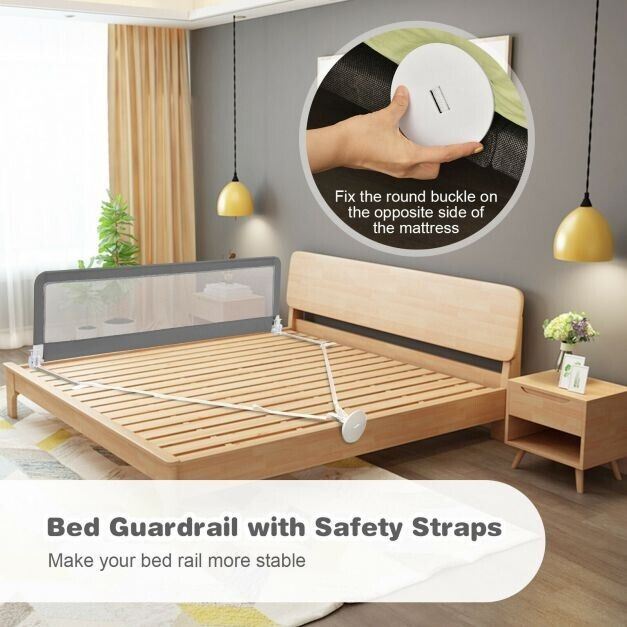 Grey Bed Rail