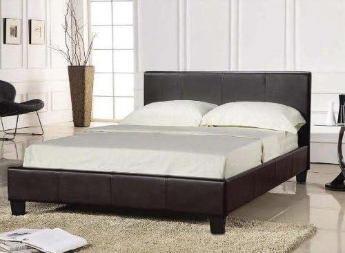 Black 5ft Faux Leather Bed Frame