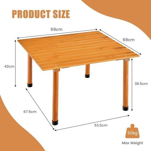 Folding Roll Up Camping Table