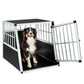 Premium Aluminium & Wood Mobile Dog Crate Crate, Safe Transportation For Pets