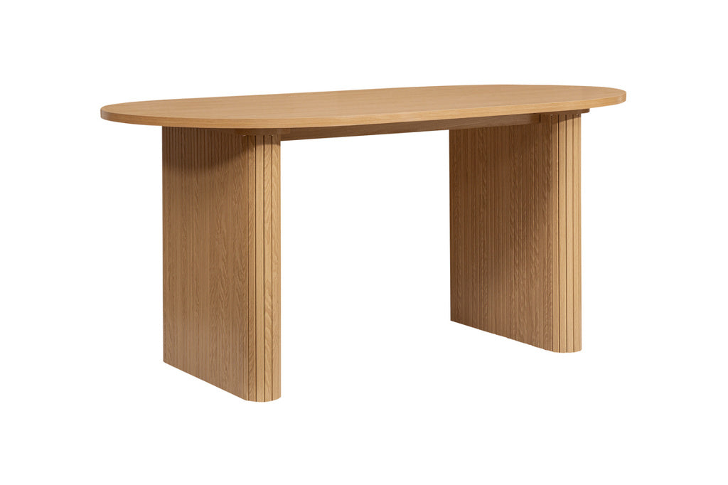 Axel Oval Fluted Dining Table