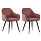 2 x Pink Tufted Armchairs