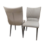 Venus Dining Table with 4 Tan Flora Chairs