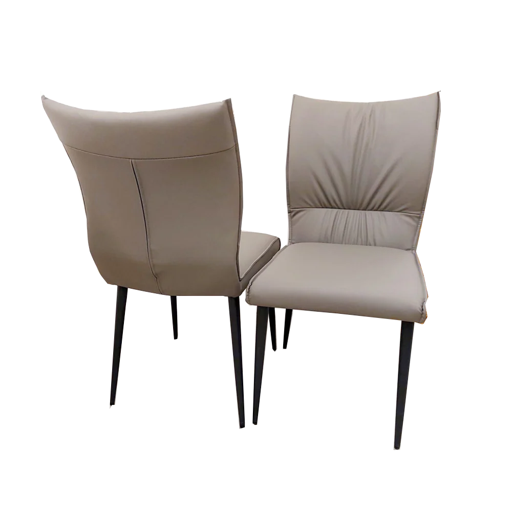 Venus Dining Table with 4 Tan Flora Chairs
