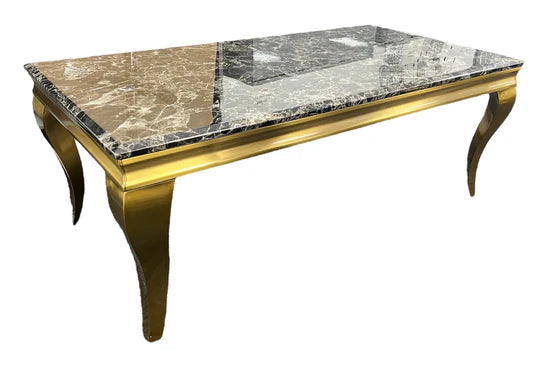 Louis Chrome Console Table