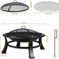 30" Metal Fire Pit with Waterproof Cover