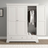 Bordeaux 3 Door Wardrobe White Front Lifestyle