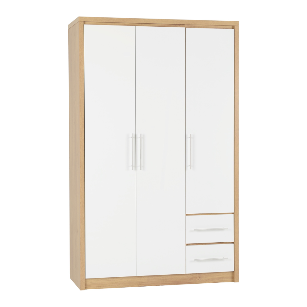 Seville 3 Door 2 Drawer Wardrobe