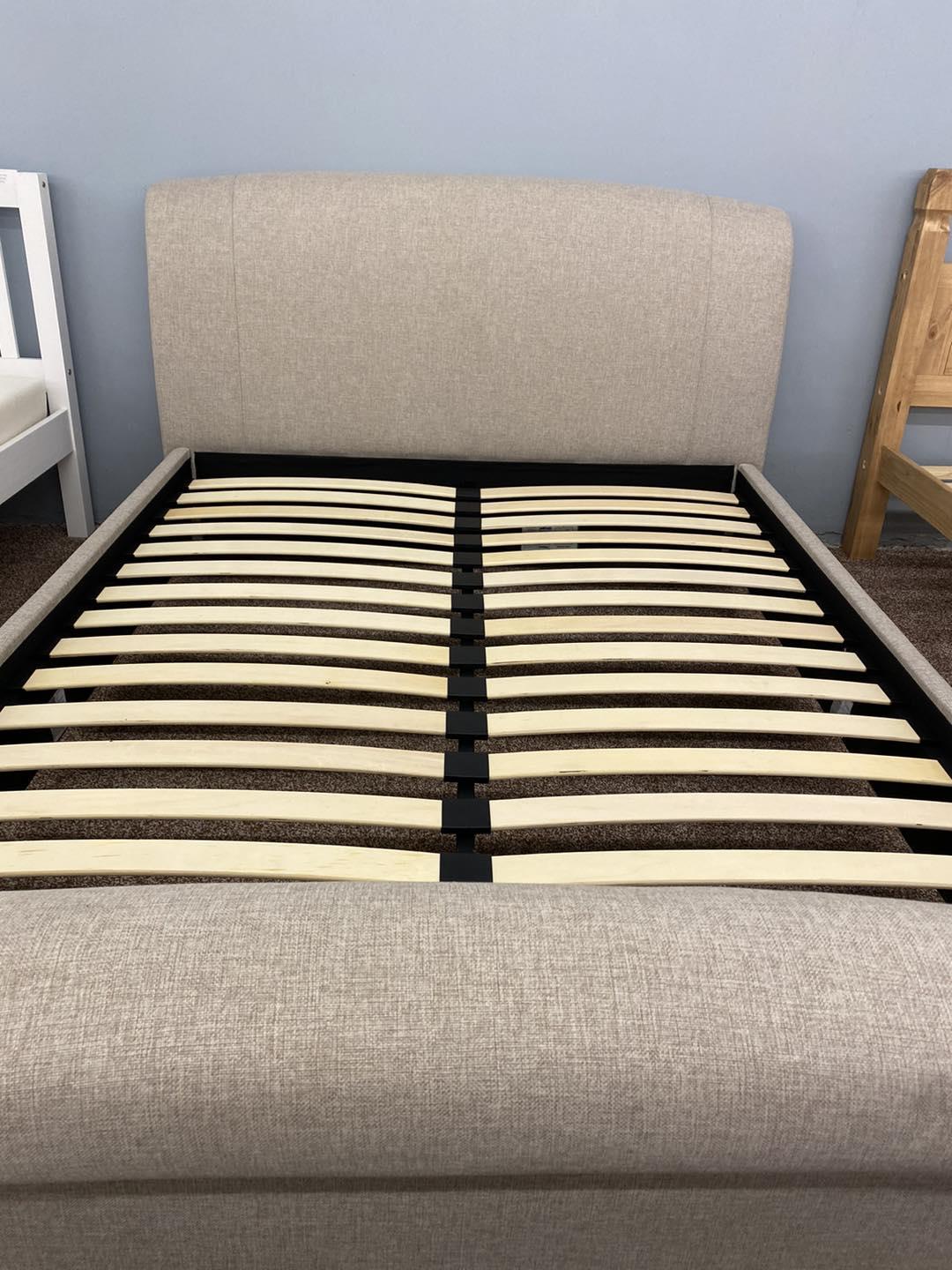 Buckingham Fabric King Size Sleigh Bed Frame